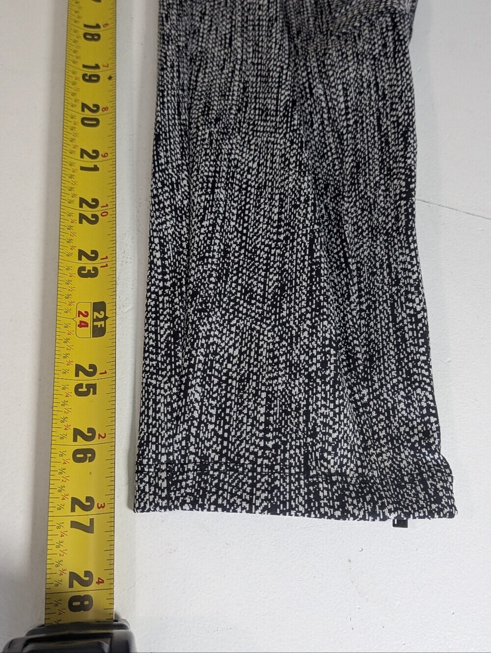 Athleta Delancey Textured Moto tight Leggings Braiden/black fitted pants size L - Picture 11 of 13